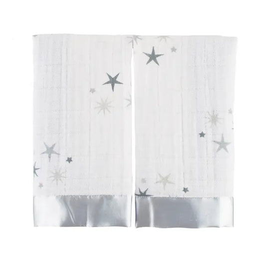 Boutique Cotton Muslin Security Blankets 2 Pack