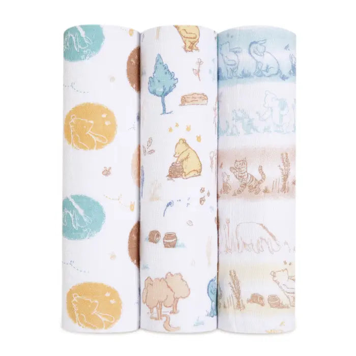 Boutique Cotton Muslin Swaddle 3 Pack aden anais