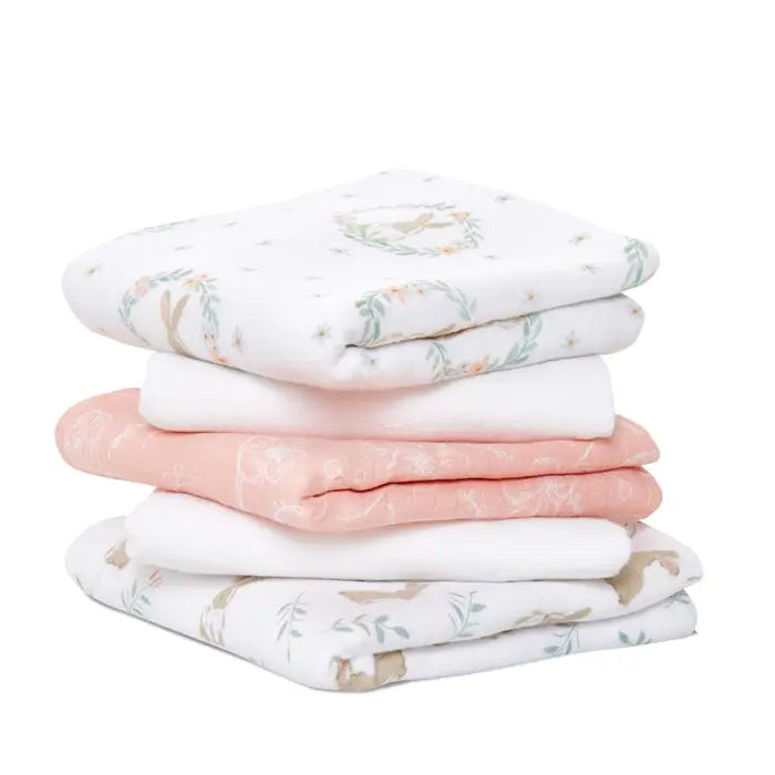Essentials Cotton Muslin Squares 5 Pack aden anais