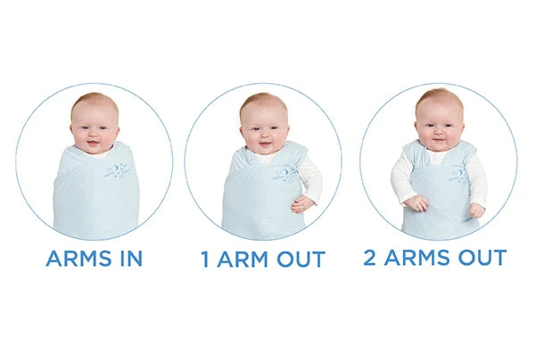 3-Way Swaddle Adjusts to Your Baby’s Sleep Style