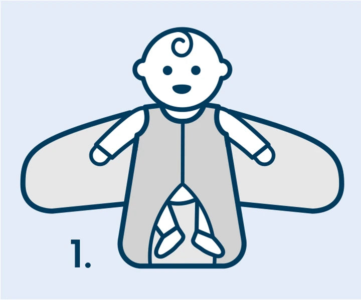 3-Way Swaddle Step 1