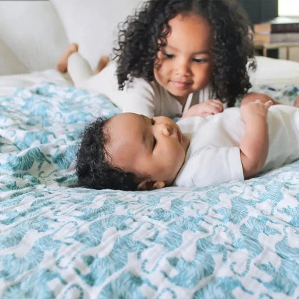 Tummy Time Blog 2 Children on Blanket