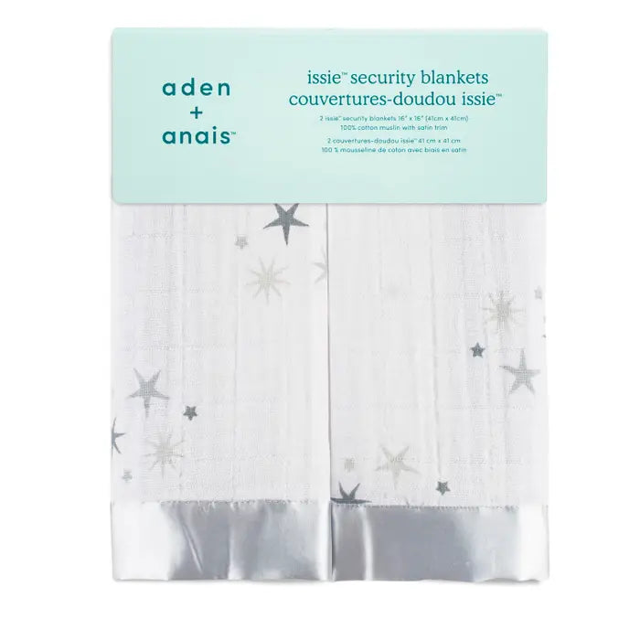 Boutique Cotton Muslin Security Blankets 2 Pack