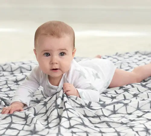 Boutique Silky Soft Swaddle in Pebble Shibori 