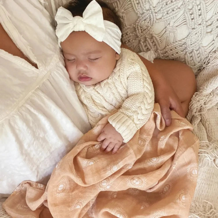 Boutique Cotton Muslin Swaddle - Keep Rising