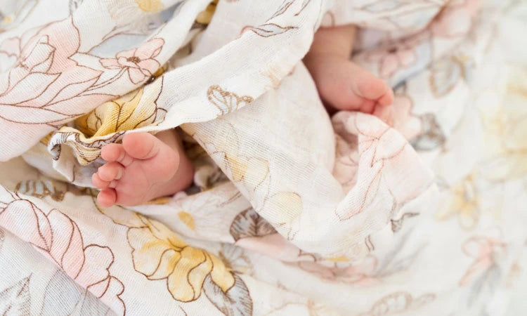 Organic Cotton Swaddles - Floral