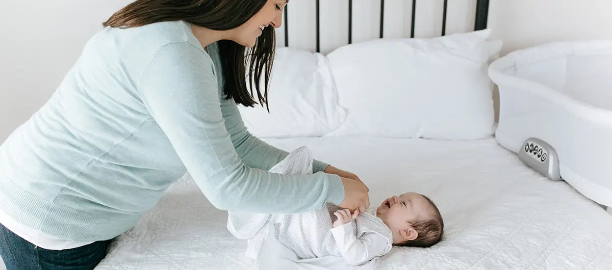 Mother and Baby with HALO SleepSack